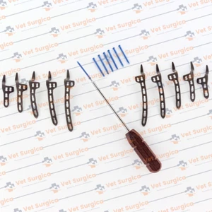 3.5mm Clavicle Hook Safety Locking Plates 2H-6Holes L/R & Screw 81Pcs Set Ti - Picture 1 of 7