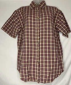 Clementine Button Down Short Sleeve Shirt Men's Size Small Multicolor - Picture 1 of 6