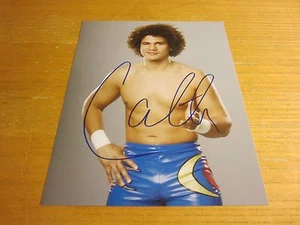 Fotografía Carlito Wrestler autografiada/firmada 8X10 lucha libre WWE - Imagen 1 de 2