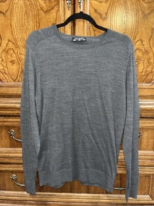 Peak Velocity grauer Herrenpullover aus Merinowollmischung Rundhalsausschnitt Small - Bild 1 von 6