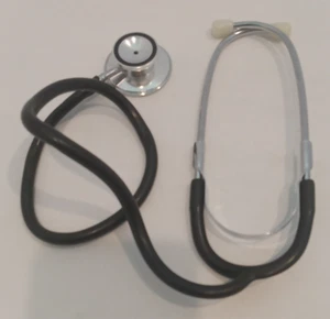 KOSTÜMREQUISIT Arzt Stethoskop Halloween Cosplay Krankenschwester realistisch! Metall gebraucht - Bild 1 von 5