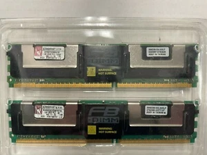 New *Unopened Two Kingston 1GB (2RX8 PC2-5300F K2 555-11-B0) 1.8V - Picture 1 of 2