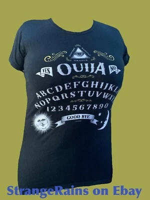 OUIJA Board 女士 T 恤尺寸 (XL) 巫婆哥特女孩甲骨文 — 第 1/2 张图片