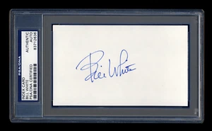 BILL WHITE SIGNED INDEX CARD MINT PSA/DNA AUTO NL PRESDENT ST LOUIS CARDINALS - Picture 1 of 1