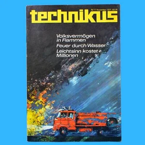 DDR technikus 11 1971 Büssing-Omnibus Hurrikan Erdwärme TU 144 Sportanlagen Glas - Bild 1 von 1