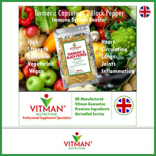 500 capsule vegetali curcuma e pepe nero - senza riempitivi