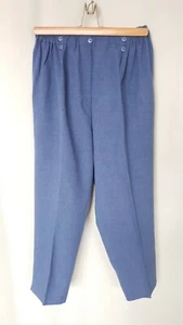 Trousers Casual Size Elastic High Streaked 7/8 Size FR50 US18 UK22 L26 - Picture 1 of 4