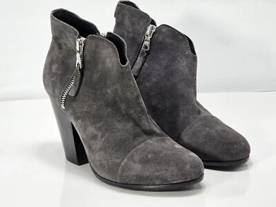 Rag & Bone Margot Botines Mujer Talla EU 36.5 US 6.5 Botines Gris Gamuza  Foto 1 de 4