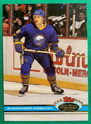 1991-92 Stadium Club Buffalo Sabres #195 Alexander Mogilny 2nd Yr Card NMMT - Image 1 of 2
