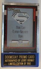 1992 DC COMICS DEATH OF SUPERMAN JERRY ORDWAY DOOMSDAY PROMO AUTO CARD SP/1992