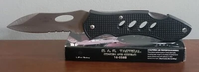 Cuchillo táctico Frost Cutlery SAR 16-058B hoja de acero inoxidable. NUEVO Foto 1 de 4