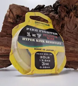 Spro Titanium Wire 1x7 30lb 13,6kg 0,38mm 3m Titaniumvorfach Vorfachmaterial NEW - Bild 1 von 2