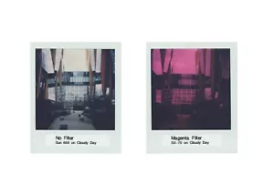 "Magenta" Color ND Filter for Polaroid 600 and SX-70 | Duochrome Style - Picture 1 of 4
