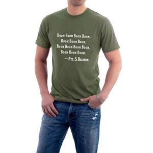 Boom Boom Boom Boom by Private S.Baldrick. Blackadder War WW1 Tee Army Soldier - Picture 1 of 11