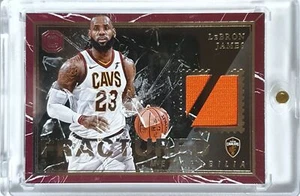 2017 Panini Cornerstones LeBron James #PATCH Game Worn Jersey - Rare - Picture 1 of 3