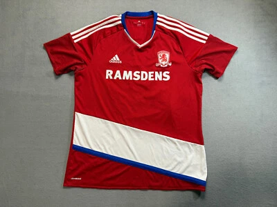 adidas Middlesbrough 2016/17 Home jersey red football shirt mens size L - Image 1 of 4