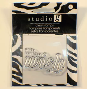 Studio G The Big Birthday Wish For you Cling Clear Rubber Stamp - Bild 1 von 1