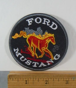 Ford Mustang Patch Iron-On Embroidered Patch 3" - Picture 1 of 1