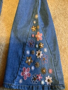Wallflower Girls Flowered Flare Leg w/Flowered Matching Belt sz8 NWT - Picture 1 of 12