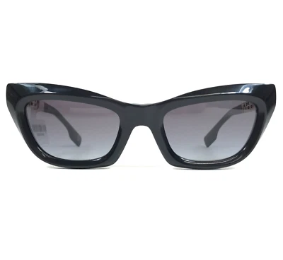 Burberry Sunglasses B4409 3001/8G Black Gold Cat Eye with Gray Lenses 51-21-140 - Image 1 of 4