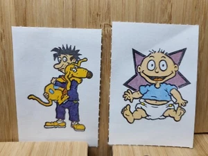 NICKTOONS TATTOOS 🏆TOPPS 1993 (2 Random as Pictured)🏆FREE POST - Bild 1 von 1