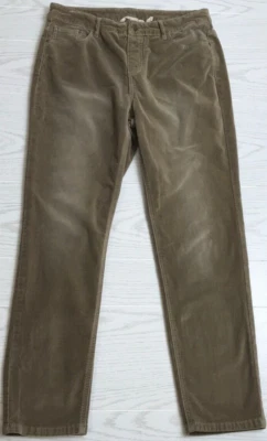Soft Surroundings Velour Jeans Women M Brown Stretch Cotton Blend Mid Rise 32x29 - Image 1 of 4