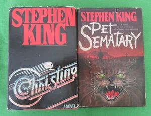 VINTAGE LOT 2 HCDJ BCE STANDALONE NOVELS BY STEPHEN KING:CHRISTINE; PET SEMATARY - Foto 1 di 10