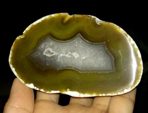 HQ THUNDER EGG ÁGATA, CORTADA POR LA MITAD, DE TIMOR, INDONESIA, 85MM - Imagen 1 de 6