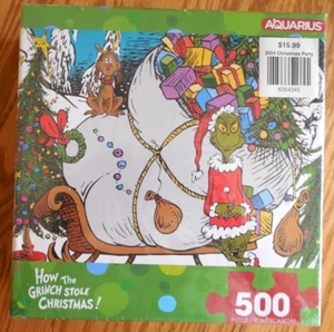 NEW/SEALED Aquarius 500 Piece Puzzle "How the Grinch Stole Christmas" - Picture 1 of 3