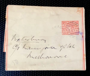 Victoria stamped envelope 1898 - Picture 1 of 2