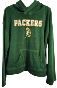 NWT NFL Apparel Green Bay Packers hoodie sweatshirt Juniors Teens sz Large 11/13 - Picture 1 of 5