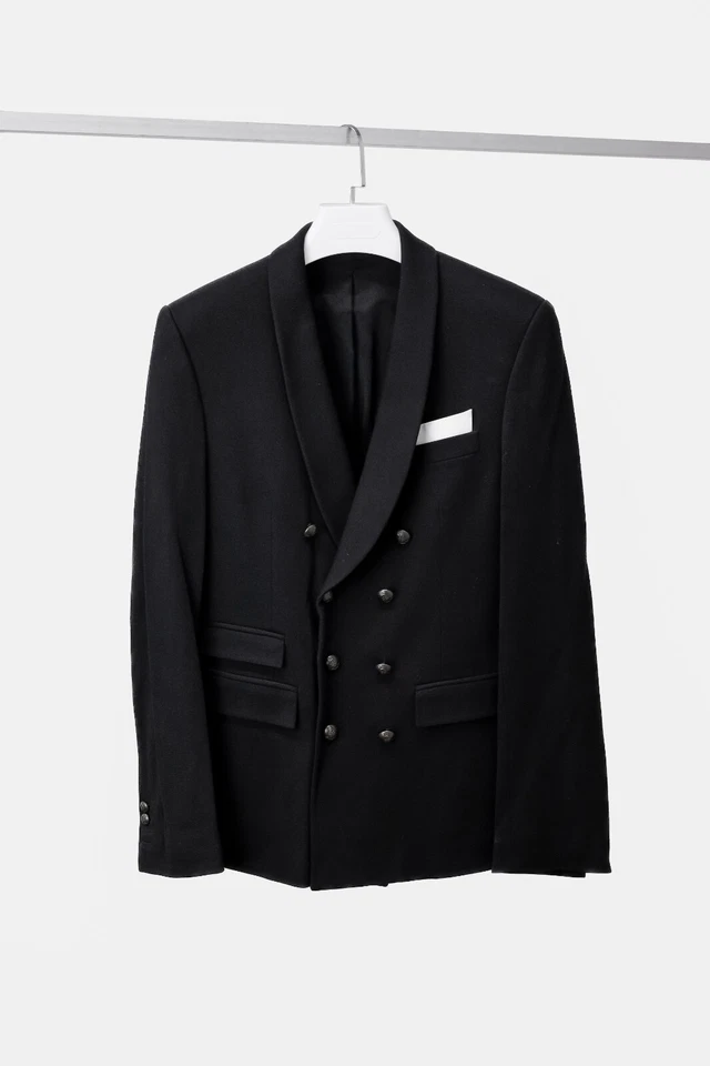 Blazer Neil Barrett Negro Doble Pecho, Talla UK 46 Foto 1 de 4