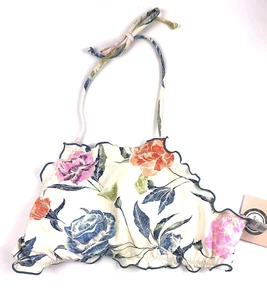O’Neill Girl’s Size 12 White Floral Bikini Top - Picture 1 of 2