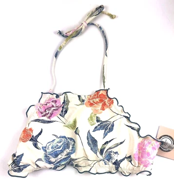 O’Neill Girl’s Size 12 White Floral Bikini Top - Image 1 of 2