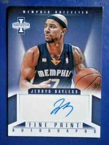 JERRYD BAYLESS #44 ( AUTOGRAPH ) FINE PRINT 2012 /13 PANINI INNOVATIONS - Imagen 1 de 2