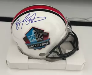Barry Sanders Signed NFL Hall of Fame Mini Helmet Auto - PSA - Picture 1 of 3