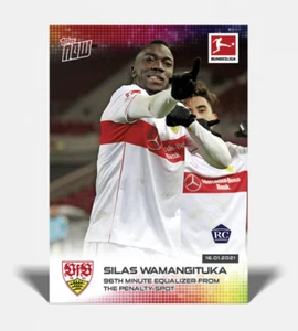 Silas Wamangituka 96th minute equalizer from penaly spot - Bundesliga TOPPS NOW® - Picture 1 of 2