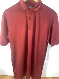 Bolle' Men's Maroon Golf Polo Short Sleeve Polo Shirt Size Medium - Picture 1 of 9