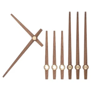 Clock Hands Kit, 4 Set Wooden Clock Hand Parts for 10 Inch Clock, E3 - Picture 1 of 5