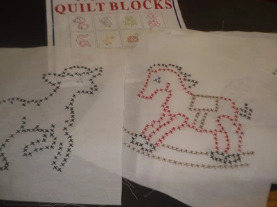 Jack Dempsey - 12 bloques de edredón para guardería MASCOTAS COSIDAS EN CRUZ - Listo para montar Foto 1 de 4