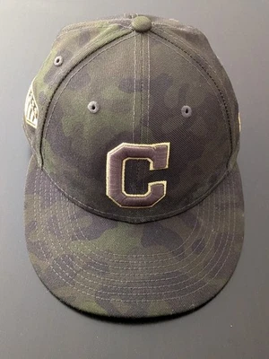 Cleveland Indians New Era 2019 Memorial Day On-Field 59FIFTY Fitted Hat 6 7/8 - Image 1 of 4