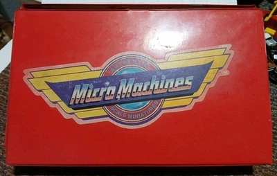 Micro Machines Fold Out Garage Car Gas Station Playset & 9x Cars Galoob VTG - Image 1 of 4