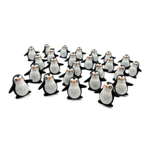 metulip 25Pcs Resin Mini Penguin, Miniature Penguin Mini Resin Animals Penguin - Picture 1 of 8