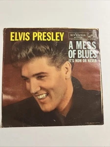 Elvis Presley - It's Now Or Never - 1960 Picture Sleeve & 45 - Picture 1 of 3