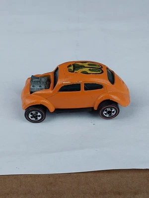 Hot Wheels Redline VW Bug Custom Volkswagen Orange Beetle 1967 Vintage Mattel  Foto 1 de 4