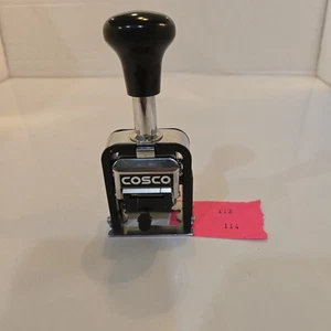 Date Stamp Cosco Automatic Numbering Machine, 6-Digits - Self Inking Price Steel - Picture 1 of 7