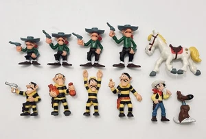 Lote de 11 - 1978 Lucky Luke: Colección - Figuras PVC Dalton Brabo Dardaug - Imagen 1 de 11