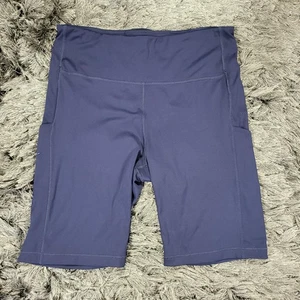 Pantalones Cortos Athleta Para Mujer Grandes Azul Marino Ultimate Stash Bolsillo 9" Cortos Motociclista Gimnasio - Imagen 1 de 21