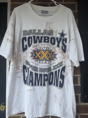 Camiseta Vintage Cowboys Super Bowl AOP XL 90s NFL Foto 1 de 4