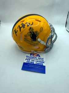 KALEB JOHNSON Pittsburgh Steelers SIGNED Custom Speed Mini HELMET PSA COA - Picture 1 of 2